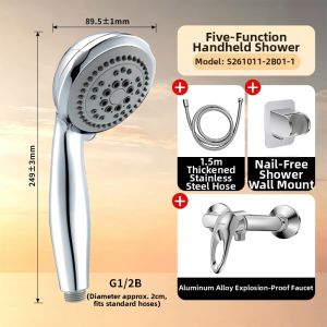 JOMOO | Antisiphon Multi-functional 5-level Adjustable Large Flow Shower Head