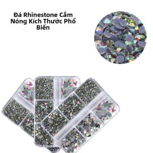 Đá Pha Lê Hotfix Mặt Phẳng Nhiều Kích Cỡ SS6-SS30 Đính Nóng Dùng Cho Trang Trí Móng Tay Thủ Công Mỹ Nghệ Trang Trí Quần Áo Bộ 1440 Chiếc