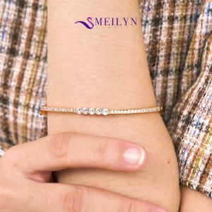 MEILYN Gelang Kaku Permata Gemma Mata Baris Lapis Emas 0231230277