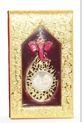 German Silver Coin With Exclusive Box for Diwali Gift items/Diwali Gifts/Corporate/Birthday/Anniversary/Wedding Gifts for Friends and FamilyStaff