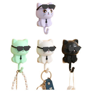 กิ๊บติดผนังรูปการ์ตูนที่แข็งแรง กาวติดแน่นแบบไร้รอย กิ๊บติดเสื้อผ้าแบบสร้างสรรค์และน่ารักสำหรับครัวและบ้าน