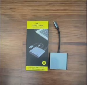 Type C ถึง HDMI x2ช่อง USB 3.0 4k HD อุปกรณ์ขยายจอแสดงผล หน้าจอคู่ สําหรับแล็ปท็อป โทรศัพท์มือถือ 4IN1