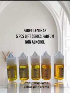 parfum tetes 30ML beli 1 dapat 5 non alkohol gift series parfum tahan lama pria wanita
