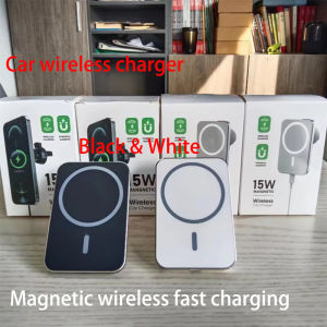15W Magnetic Car Wireless Charger For Magsafe iPhone 12 13 14 15 16 Pro Max Car Phone Holder Stand Fast Car Charging