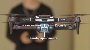 Model Terbaru 2025 Drone S19 Kamera Udara Drone Jarak Tiga Tembakan Kamera Definisi Tinggi 8K 8juta Piksel/Pemosisian Sinyal Super 5G/Rotasi Omnidirectional 360°Menghindari Rintangan (Quadcopter Drone Kamera Jarak Jauh Drone Jarak Kamera HD Drone)