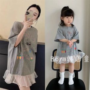 Fashion High-end Mother and Daughter Matching Summer Dresses