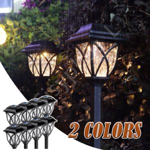 1-8 Pack Solar Yard Lights Bright Lawn Lights Outdoor Waterproof Led Solar Pathway Lights Landscape Path Lights