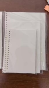 Giấy Nạp Thêm Rời Cho Sổ Tay 60 Tờ Khổ A5 B5 A4 Có Kẻ Dòng/không Kẻ Dòng 20/26/30 Lỗ Giấy Dày Trang Chèn