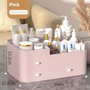 KS ที่จัดระเบียบเครื่องสำอางเรียบง่ายทันสมัยพร้อมลิ้นชักสำหรับจัดระเบียบบ้าน