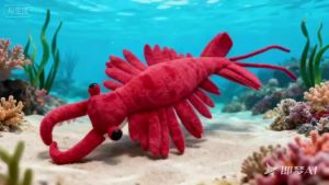 54.99cm Realistic Anomalocaris Stuffed Animal Plush Vibrant Red Lifelike Shrimp with Intricate Details Christmas Birthday Gifts