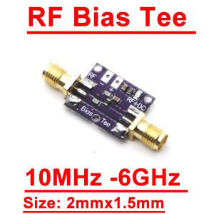 10MHz -6GHz Bias Tee RF Biaser BiasTee DC blocker Coaxial feed for HAM radio RTL SDR LNA Low Noise power Amplifier 868M 5.8G
