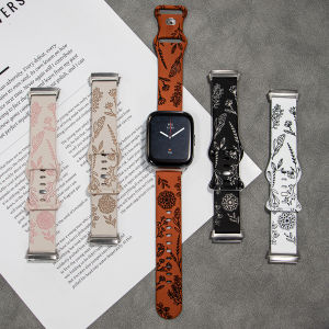 Two-colors Flower Engraved Strap for Redmi Watch 3 Active Soft Silicone Sports Strap for Redmi Watch 3 Lite Watch Accessories