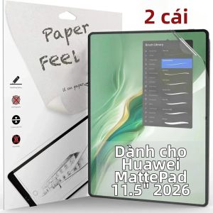 2 Miếng Dán Bảo Vệ Màn Hình Có Cảm Giác Như Giấy Mờ Cho Huawei MatePad 11.5 S 11.5 Inch Tương Thích Với Các Mẫu 2024 2025
