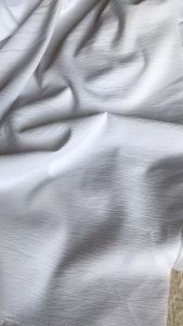 Vải Đũi Xốp Màu Trắng 1m5 - Mềm Rũ Dày Vừa Co Giãn Nhẹ - Lỗi Dơ - May Áo Kiểu Đồ Trẻ Em