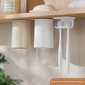DEHUB | Magnetic Toothbrush and Tumbler Holder for Family Easy Installation