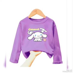 Atasan Kaos Anak Perempuan Lengan Panjang CINNAMOROLL Untuk Usia 1-12 Thn
