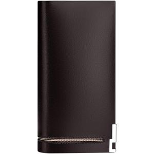 WILLIAMPOLO | Mens Long Leather Multi-Card Wallet with Zipper