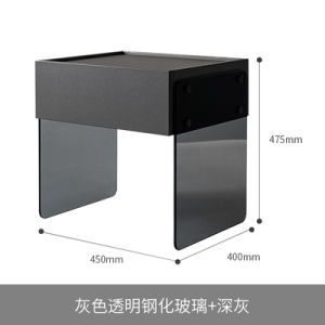 Modern Minimalist Italian Style Bedside Table Floating Storage Cabinet Creative Design Nightstand for Bedroom Single Door