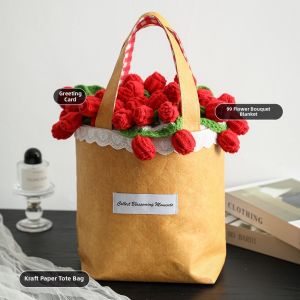 GUSTAGAT | Valentine Gift Rose Pattern Blanket