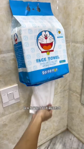 WE 2983 = 哆啦A梦洗脸巾 Doraemon Face Towels ☞ 130 sheets Ready stock in Malaysia