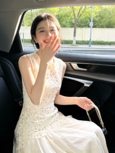 CHANGTONG | Lace Spliced Summer Dress