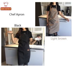 Baking Master Waterproof Kitchen Apron Chef BBQ Cooking Baking Apron With Big Pocket For Men &Women