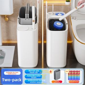 Joybos | Bathroom Narrow Gap Trash Can with Lid
