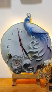 JamDinding Ukir HOME Sweet Hme Bunga Matahari Hiasan Dinding Ruang Tamu Kamar tidur MS-19