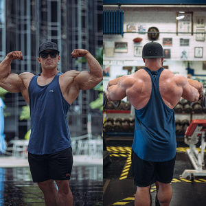 IR I-Shaped Training Vest Mens Loose Sling Stretch Summer Bodybuilding Exercise Sleeveless Waistcoat Plus Size Fitness T-shirt
