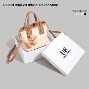 URCDN RDALVO | Leisure Versatile Handbag With Bucket Shape And Lattice Design