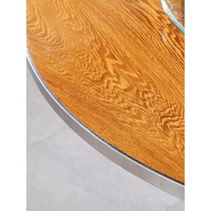 YYBAIO | Foldable Round Table Stainless Steel Frame