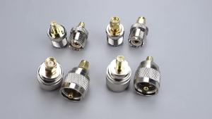 YanXi 1-2PCS SMA Female Jack to UHF PL 259 Male PL259 SO239 RF Adapter Coax Coaxial Connector Converter Straight Brass Copper