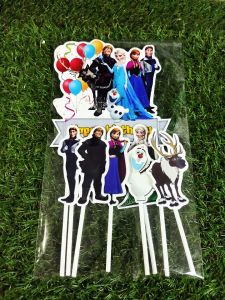 Topper cake Frozen happy birthday hiasan kue ulang tahun