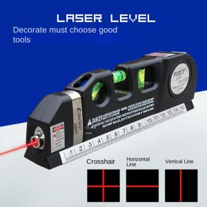 Laser Level Multipurpose Line Laser Leveler Tool Cross Line Lasers With 8FT 2.5M Standard Measure Tape and Metric Rulers