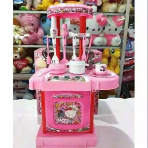 Mainan Anak Perempuan Karakter Hellokittyyy Masak Masakan Kompor Komporan & Dapur Mini Kitchen /Mainan Terbaru Kompor Masak Masakan Set Lengkap / Mainan Dapur Anak Prempuan / Mainan Kompor Masak Anak / Mainan Anak Prempuan happy cooking
