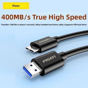 PISEN | USB 3.0 Data Charging Cable For Portable Hard Drives USB Disks Phones