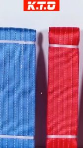 4 Ton Polyester Webbing Sling Belt Lifting Sling Towing Belt Strap Double Loop Eye 2M - 12M / Tali Angkat / 起重吊带