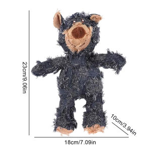 Interactive Beggar Bear Shaped Dog Chewing Toy for Teeth Cleaning and Grinding Pet Squeaky Toy with BB Barking Sound for All Dog