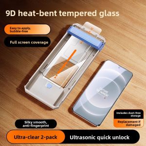 LINGKEN | Ultra Sonic Unlock Curved Screen Protection Full Coverage Tempered Glass Film