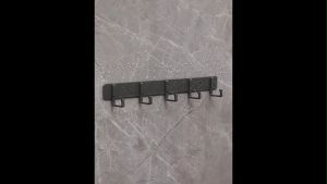Drill Free Aluminum Thicken Clothes Door Hook Wall Hooks Hanger Storage Bathroom Toilet Organizer