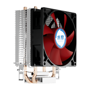 精选双铜管cpu散热器 9cm 通用款 静音设计 彩色风扇 适用于amd Intel B200