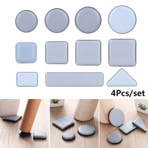 OKKFINE 4pcs Home Thickening Table Sofa Chair Fittings Self-Adhesive Easy Move Slip Mat Floor Protector Furniture Leg Slider Pads Anti Noisy