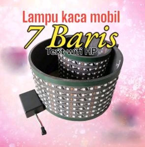 LAMPU STROBO RUNNING TEKS 7 BARIS