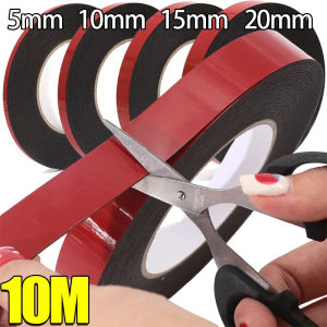 Dizoey 10Meters Strong Double Side Adhesive Foam Tapes For Mounting Fixing Pad Sticky PE Sponge Tape High Adhesive Bonding 5/10/15/20mm