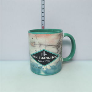 San Francisco Map Ceramic Mugs Golden Gate Bridge North Bay West Coast Three Cities Bay Area Water Cups without Lid