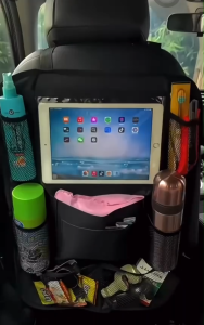 กระเป๋าเก็บของหลังเบาะรถยนต์ กระเป๋าเก็บของอเนกประสงค์ กระเป๋าเก็บของในรถยนต์TC024ที่ใส่ของอเนกประสงค์ในรถยนต์ -สีดำ