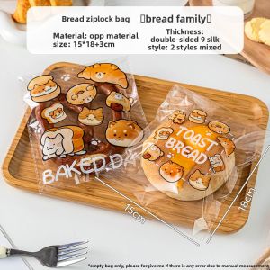 MEIDI | Self-Sealing Bread Bag Transparent Sandwich Pastry Storage