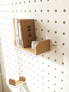 BEIQIVI | Multifunctional Pegboard Accessories Balcony Metal Hooks Wooden Rods 15mm