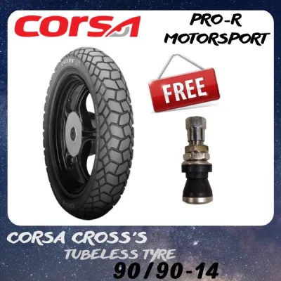 CORSA CROSS S TYRE TAYAR TUBELESS 70/90-17 80/90-17 90/90-17 100/80-17 110/80-17 120/80-17 130/80-17 140/80-17