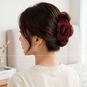 PINK EMPRESS | Kẹp Tóc Trang Trí Hình Chấm và Sao Kích Thước Lớn